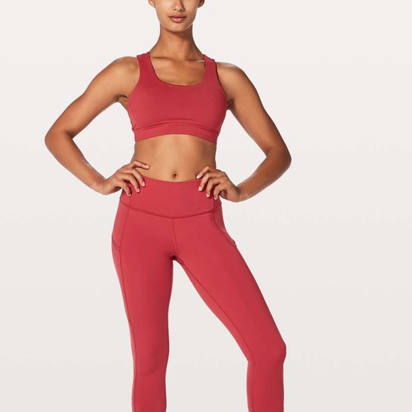 Lululemon Speed Wunder Mid Rise 23" Persian Red - Picture 3 of 7